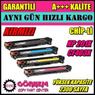 HP CF403X 201X Kırmızı Uyumlu Toner