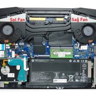 HP Pavilion Gaming 8UF06EA Fan V1 Sağ Fan