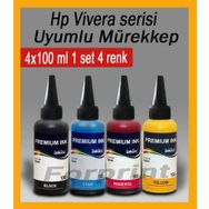 HP Vivera Uyumlu 4x100ml Kartuş Mürekkep Seti