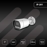 Hs IP-201 Warm Led 5MP 2.8 mm Metal Bullet Güvenlik Kamerası