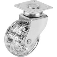 Hts Şeffaf 50x20 mm Makaralı Tablalı Tekerlek