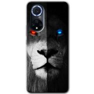 Huawei Nova 9 Fire and Ice Lion Baskılı Uyumlu Silikon Kılıf