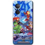 Huawei Nova 9 SE Avengers Cartoon Baskılı Uyumlu Silikon Kılıf