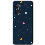 Huawei Nova 9 SE Çizim Gezegen Baskılı Uyumlu Silikon Kılıf