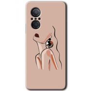 Huawei Nova 9 SE Çizim Silüet Baskılı Uyumlu Silikon Kılıf