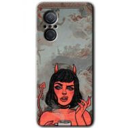 Huawei Nova 9 SE Devil Girl Baskılı Uyumlu Silikon Kılıf