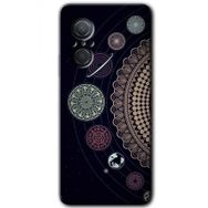 Huawei Nova 9 SE Gezegen Döngüsü Baskılı Uyumlu Silikon Kılıf
