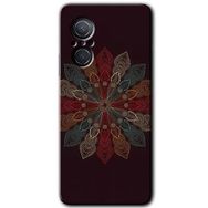 Huawei Nova 9 SE Mandala Flower Wal Baskılı Uyumlu Silikon Kılıf