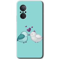 Huawei Nova 9 SE Mutlu Kuşlar Baskılı Uyumlu Silikon Kılıf