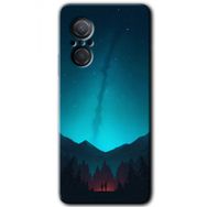 Huawei Nova 9 SE Night Fores Mount Baskılı Uyumlu Silikon Kılıf