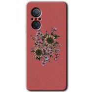 Huawei Nova 9 SE Retro Çiçek Baskılı Uyumlu Silikon Kılıf