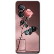 Huawei Nova 9 SE Retro Gül Baskılı Uyumlu Silikon Kılıf