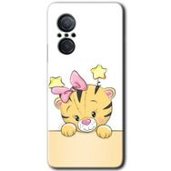 Huawei Nova 9 SE Sevimli Kedi Baskılı Uyumlu Silikon Kılıf