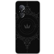 Huawei Nova 9 SE Siyah Mandala 1 Baskılı Uyumlu Silikon Kılıf