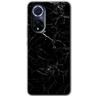 Huawei Nova 9 Siyah Mermer Baskılı Uyumlu Silikon Kılıf