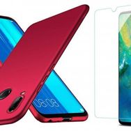 Huawei P Smart 2019 Premier Esnek Mat Cam Ekran Koruyucu + Uyumlu Silikon Kılıf