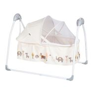 Huggy Cocoon Krem Otomatik Sallanabilen Kumandalı Portatif Bebek Beşiği