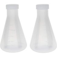 Humble Dereceli Plastik Konik Colored Ölçülebilir Pürüzsüz Kalın Duvarlı 2x250 ml Erlenmeyer Şişesi