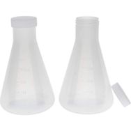 Humble Ölçülebilir Pürüzsüz Kalın Duvarlı Dereceli Plastik Konik 4x250 ml Erlenmeyer Şişesi