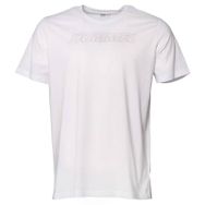 Hummel 911614-9001 Callum Bisiklet Yaka Baskılı Beyaz Erkek T-Shirt