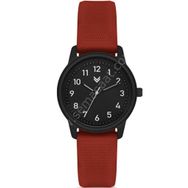 Hummel HM-3001IA-1 Kadın Siyah Kırmızı Kol Saati