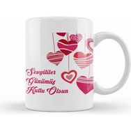 Humuts 0231 Sevgililer Günü Sevgiliye Hediye Kupa Bardak