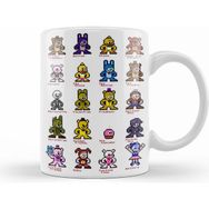 Humuts 8 Bit Fnaf World Five Nights At Freddys Kupa Bardak