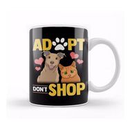 Humuts Adopt Don't Shop Cat &amp; Dog Kupa Bardak