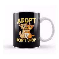 Humuts Adopt Don't Shop Cute Cat & Dog Rescue Adoption Kupa Bardak