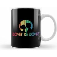 Humuts Adorable Love is Love Colorful Rainbow Silhouette Kupa