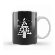 Humuts Aliens Christmas Tree Silhouette White Kupa Bardak