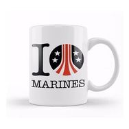 Humuts Aliens I Heart Marines Kupa Bardak