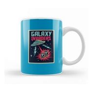 Humuts Aliens Retro Pixel Galaxy Invaders Kupa Bardak