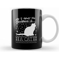 Humuts All I Want for Christmas is a Cat Knit Pattern Kupa