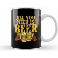 Humuts All You Need is Beer Funny Beer Drinking Ipa Lover Kupa