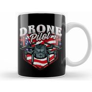 Humuts American Flag Drone Pilot Patriotic Usa Kupa Bardak
