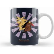 Humuts Angry Beavers Retro Japanese Beyaz Kupa