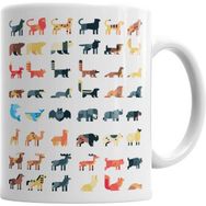 Humuts Animal World Beyaz Kupa