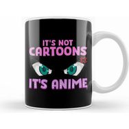 Humuts Anime Obsessed It S Not Cartoons It S Anime Beyaz Kupa