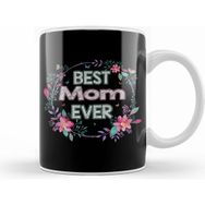 Humuts Anneler Günü Best Mom Ever Floral Design Mother's Day Gift Kupa