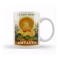 Humuts Antalya ve Portakallar Kupa Bardak