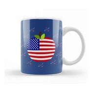 Humuts Apple Independence Day 4th Of July Gift Celebration Patriotic Kupa Bardak