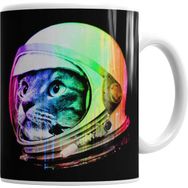 Humuts Astronot Cat Kedi Beyaz Kupa
