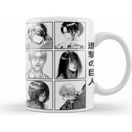 Humuts Attack On Titan Characters For White Kupa Bardak