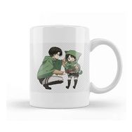 Humuts Attack On Titan Chibi Levi x Eren Kupa Bardak