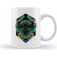 Humuts Awesome Trippy Psychedelic Moth Kupa Bardak