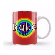 Humuts Babe Ruth Baseball Retro Rainbow Style Kupa Bardak
