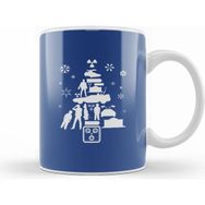 Humuts Back To The Future Christmas Tree Silhouette White Kupa Bardak