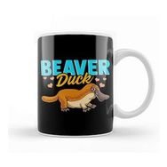 Humuts Beaver Duck Platypus Pun Cute Duck Billed Platypus Kupa Bardak