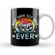Humuts Best Shih Tzu Mom Ever Dog Mommy Mama Mother Vintage Gift Kupa Bardak